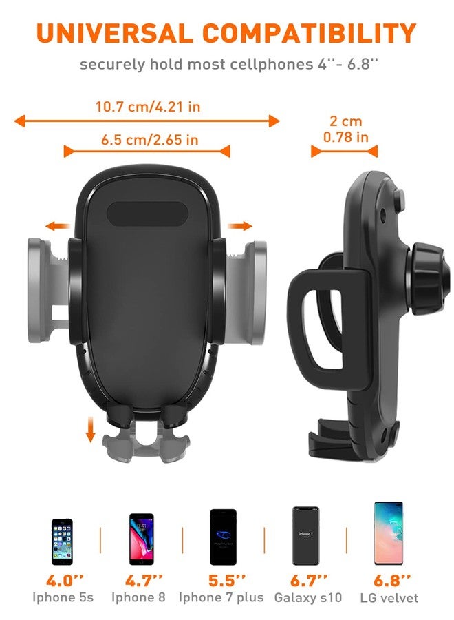 Savadicar Dash Phone Mount, Easy Clamp Smart Cell Phone Holder Compatible with 2011 2012 2013 2014 2015 2016 2017 2018 Jeep Wrangler JK JKU, Interior Accessories, Black - Image 2